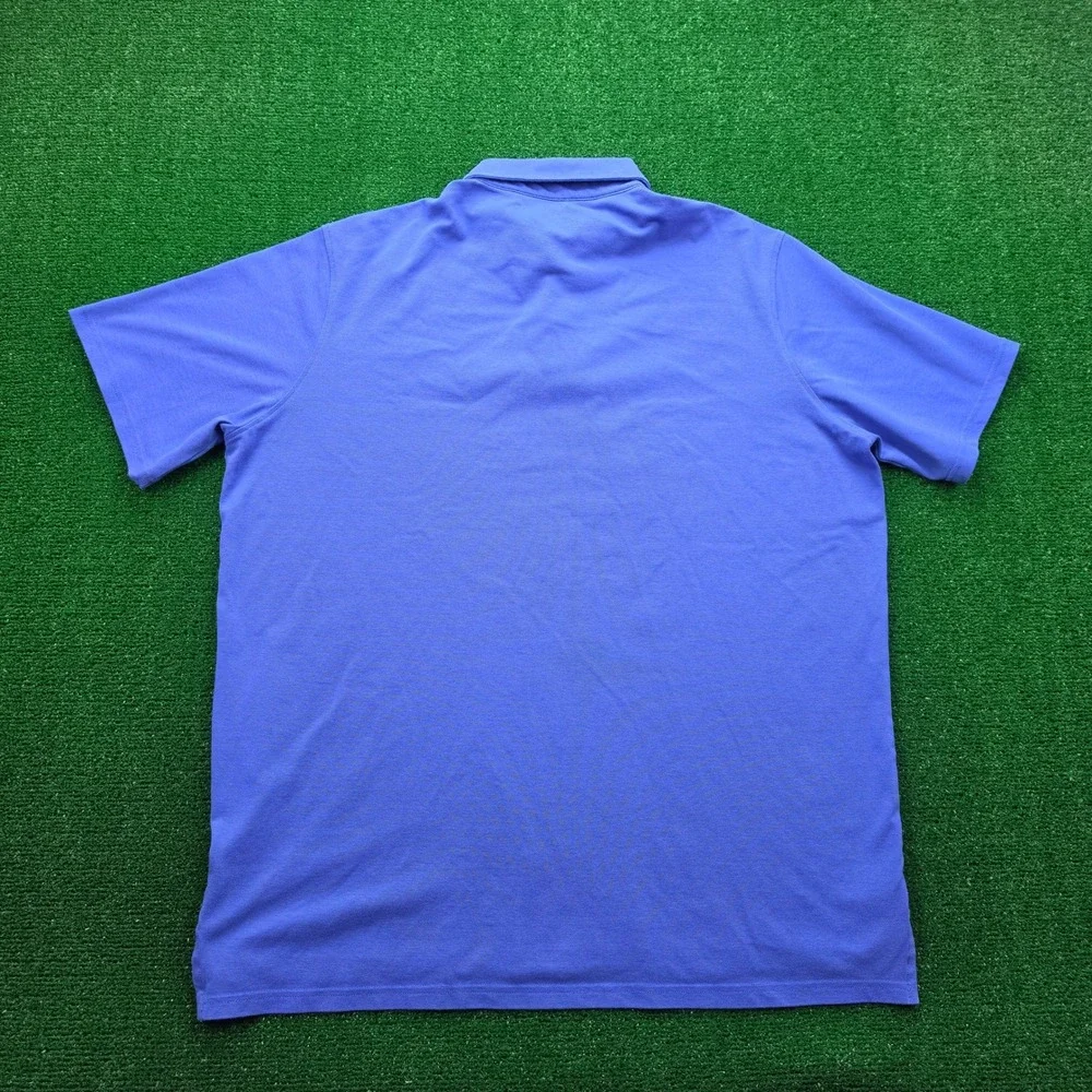 Greyson Golf Polo‎ Shirt Mens XL Blue Pique Performance Short Sleeve
